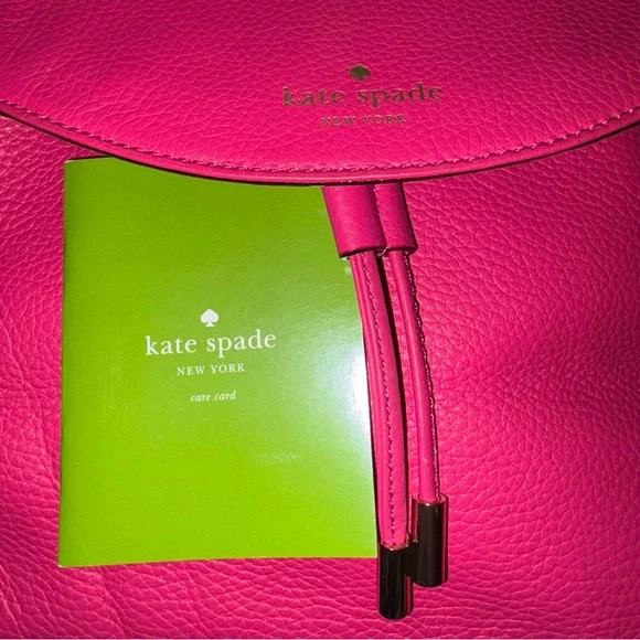 ❌SOLD!❌ Kate Spade NWT Hot Pink Leather Backpack “Small Breezy Mulberry Street” - Picture 8 of 11